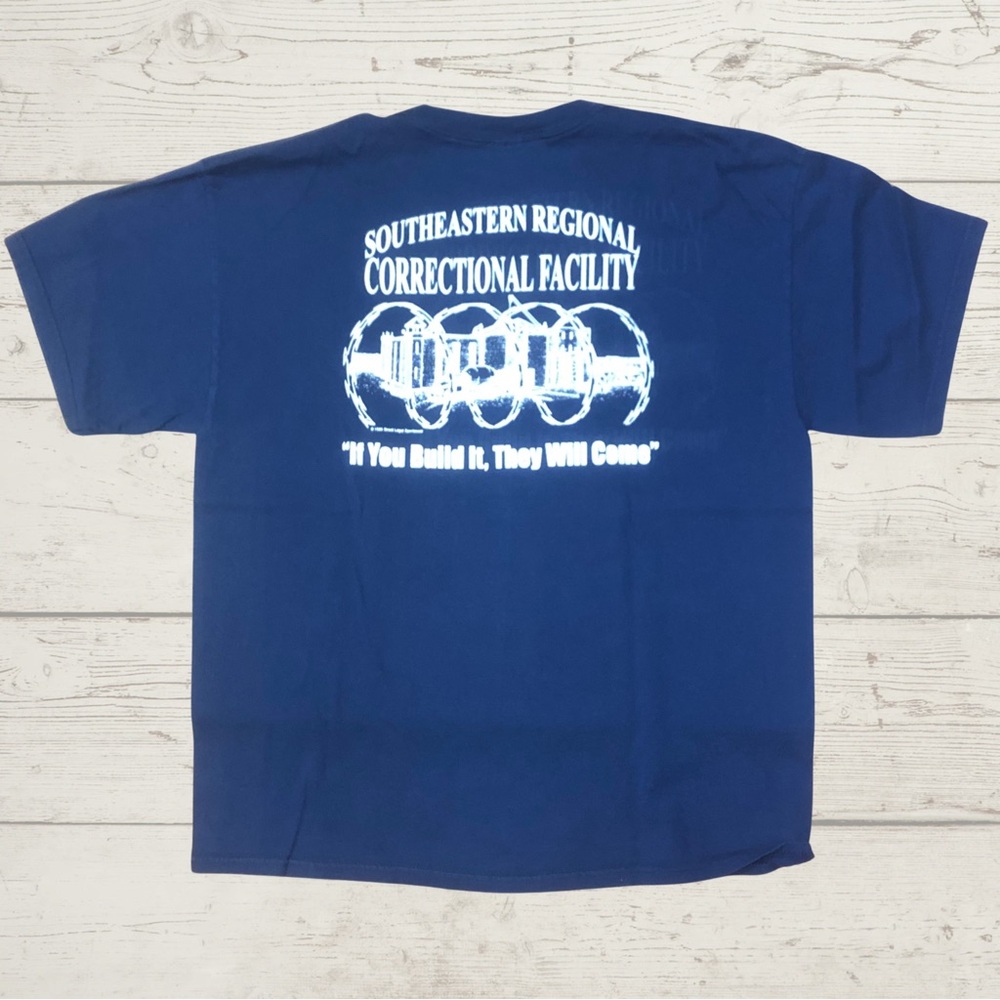 Vintage 1999 Prison Graphic T-Shirt XL Tennessee Southeastern Shirt Jail Tee